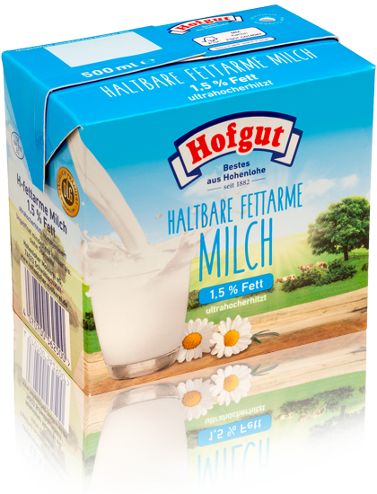 Hofgut Haltbare Fettarme Milch 1 5 0 5l Hohenloher Molkerei Eg Schwabisch Hall