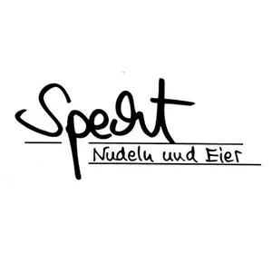 Logo Specht, Nudeln und Eier