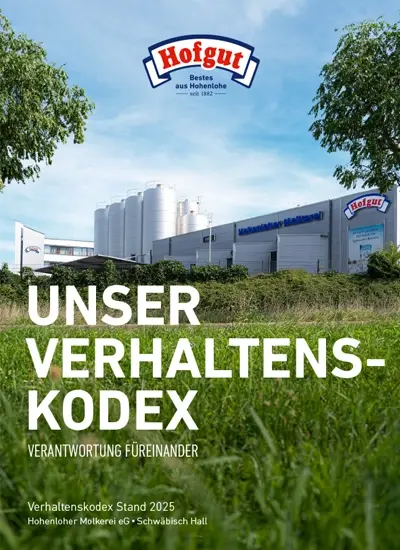 Der Verhaltenskodex 2025 der Hohenloher Molkerei
