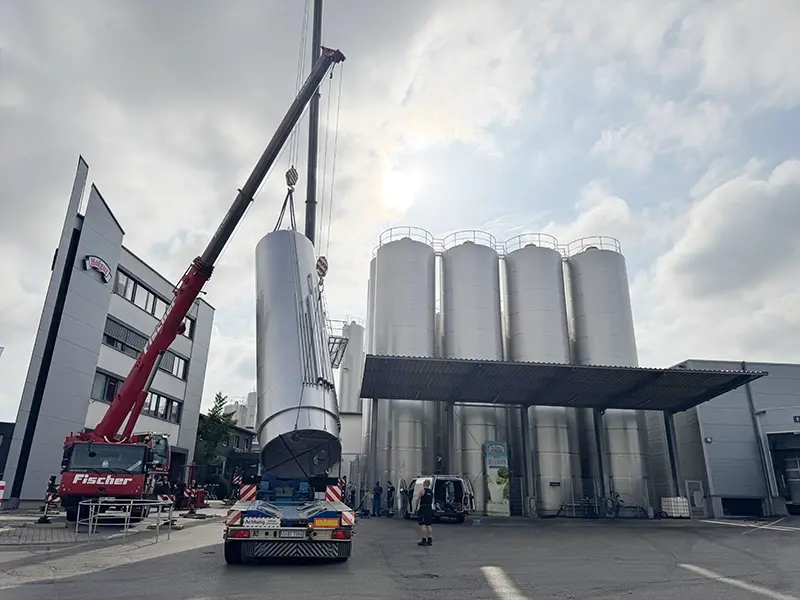 Aufstellung Zweikammertank